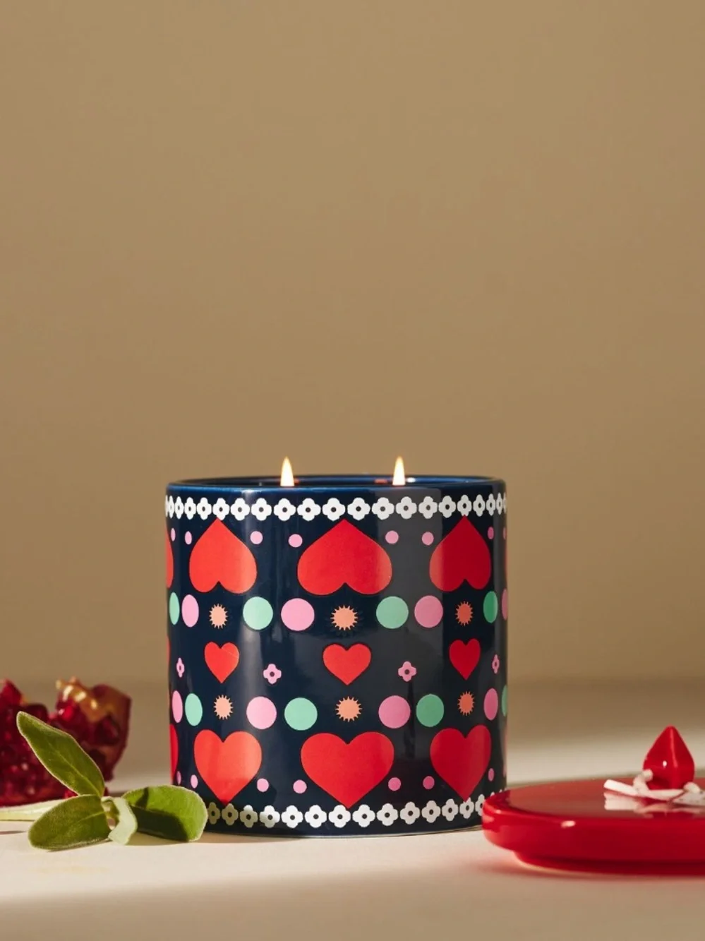 Candle‎ ⭐️Maeve floral pomegranate and sage Plum Blossom Ceramic